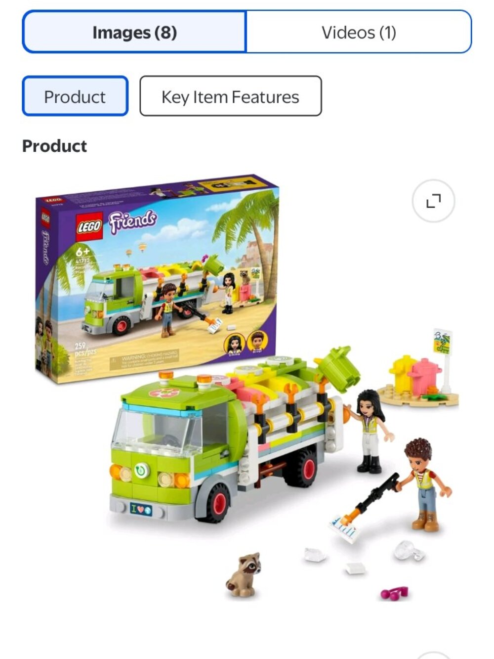 Lego Friends Recycling Truck